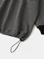 Double Stripe String Tee (Black)