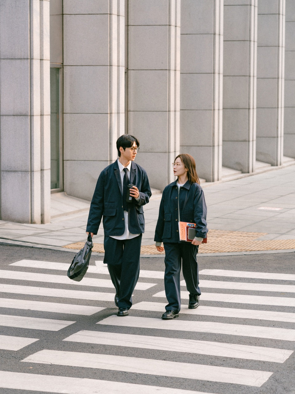 25ss City Worker Club Jacket - Soft Navy | A1 (M)