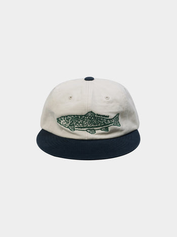 ODL Trout Soft Flat Cap (Ivory-Navy)