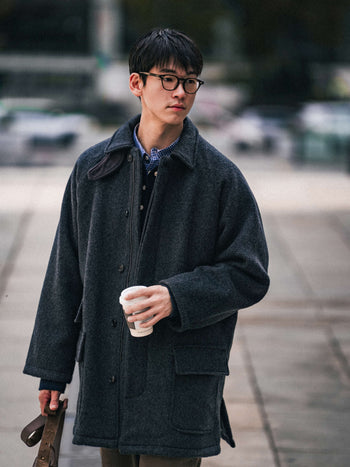 City Wool Half Coat (Black)
