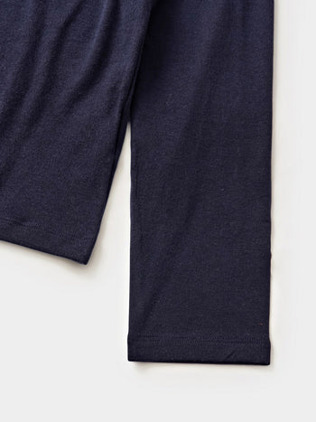 Essential Mock Neck Tee (Navy)