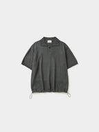 Airy Cotton Collar Knit (Charcoal)
