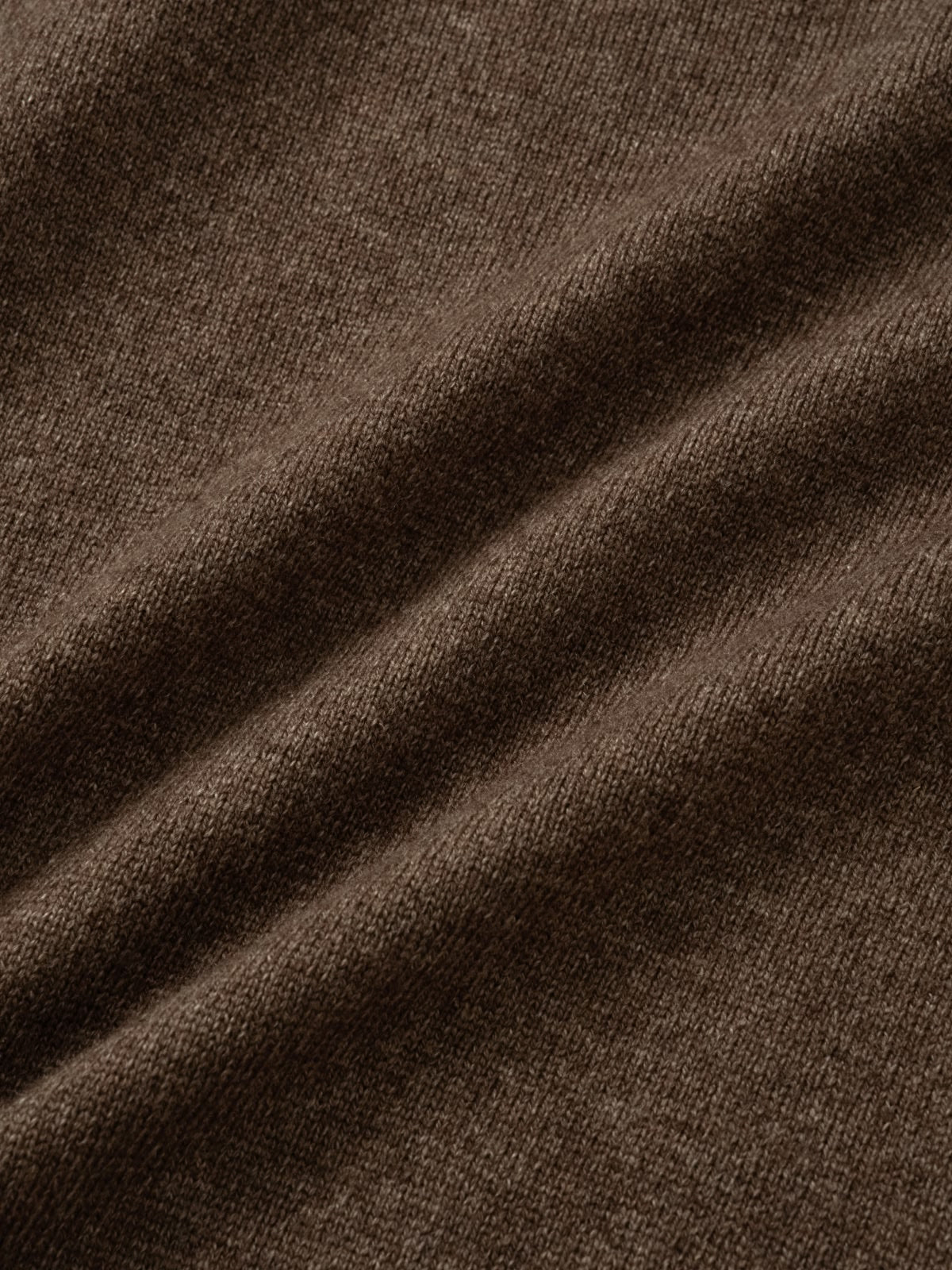 Layered Wool Round Knit (Brown-Ivory)