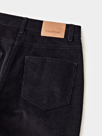 Flare Corduroy Pants (Black)