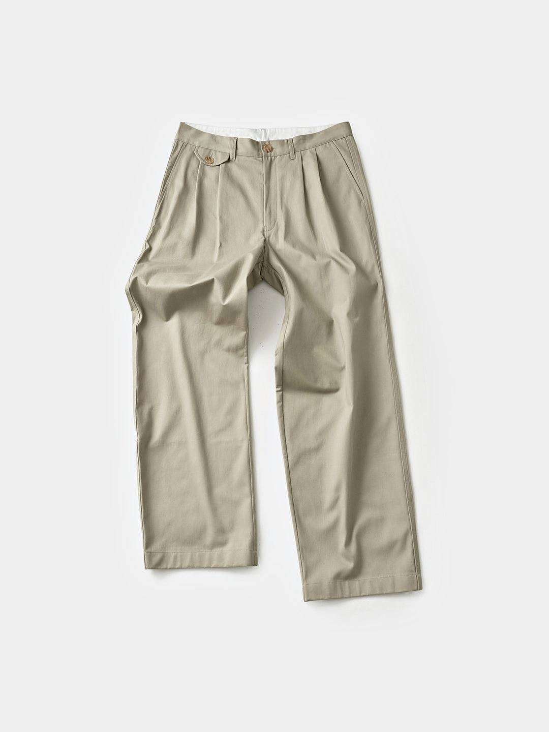 Everyday Pin-tuck Chino Pants (Beige)