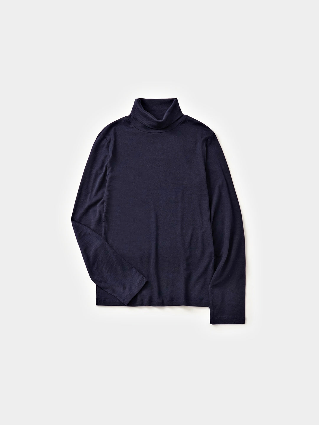 Essential Mock Neck Tee (Navy)