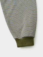 Double Stripe String Tee (Khaki)