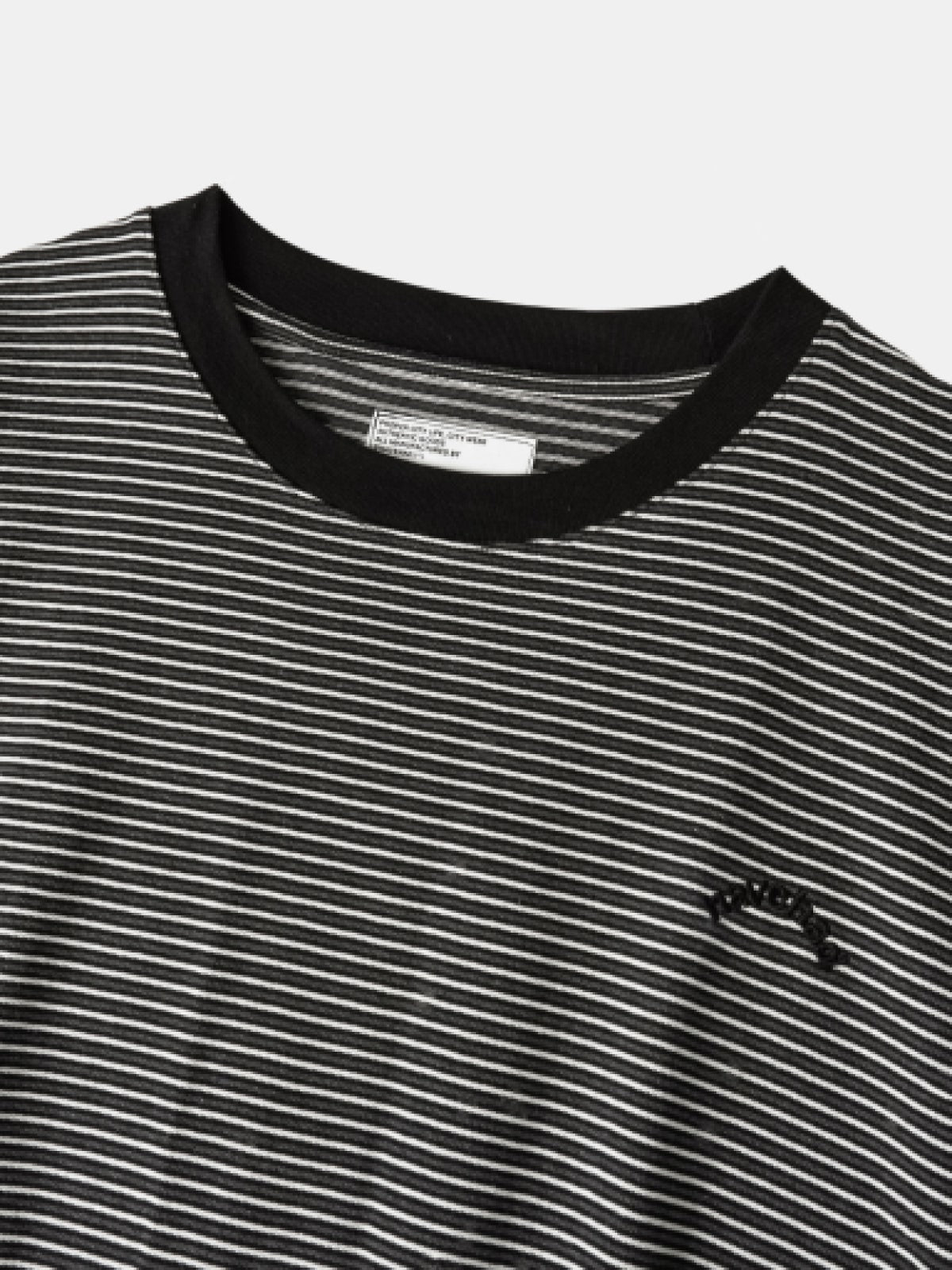 Double Stripe String Tee (Black)