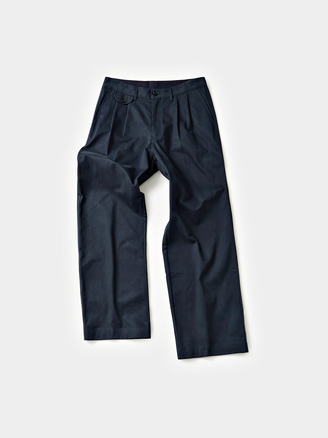 Everyday Pin-tuck Chino Pants (Navy)