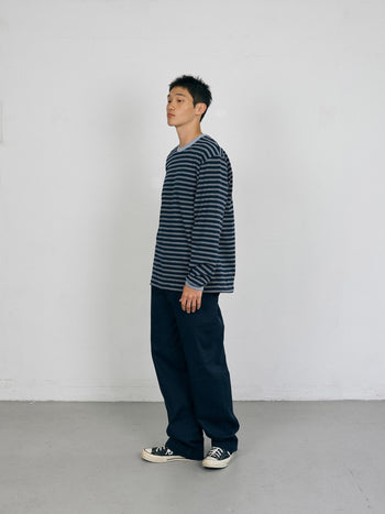 Stripe Long Sleeve Tee (Stripe Navy)