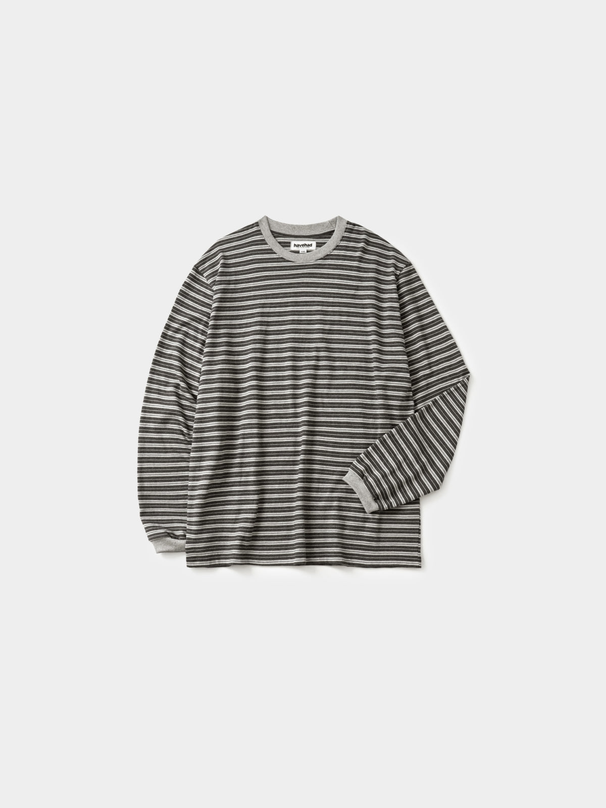 Stripe Long Sleeve Tee (Stripe Charcoal)