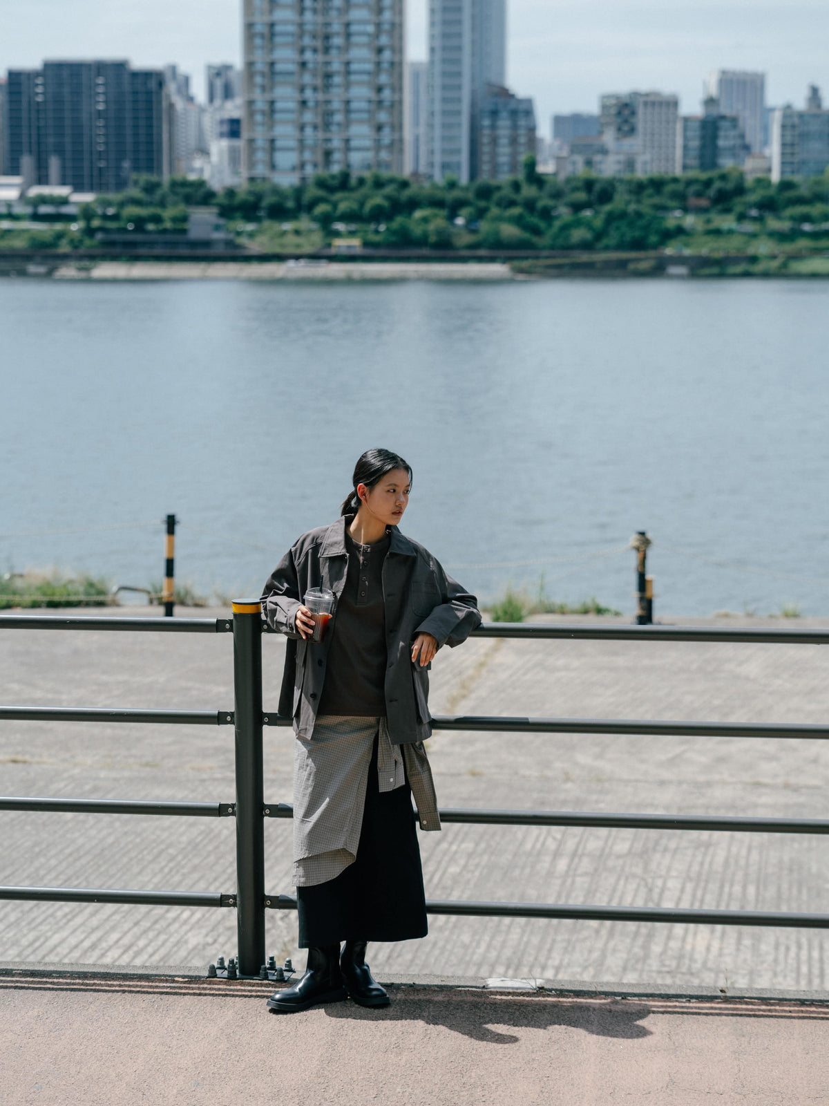 Everyday Classic Check Shirts (Olive)