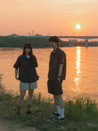City Summer Light Banding Shorts (Navy)