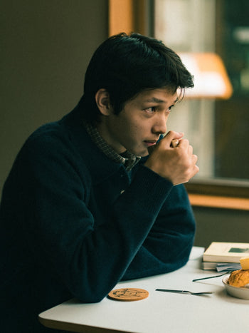 Yak Wool Collar Knit (Charcoal)