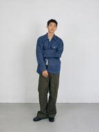 Twill Cotton Chore Jacket (Blue)