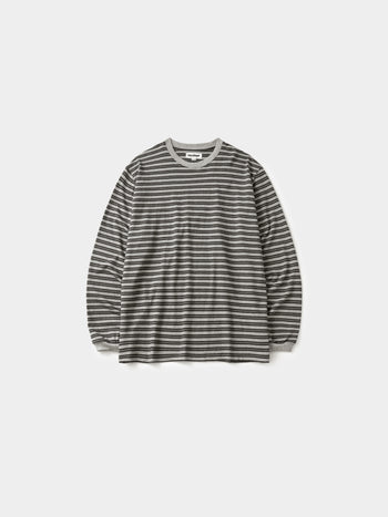 Stripe Long Sleeve Tee (Stripe Charcoal)