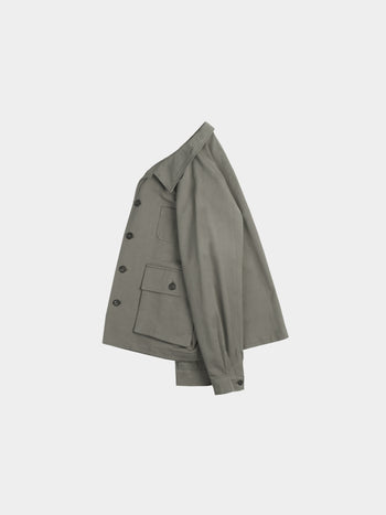 City Worker French Jacket (Khaki Gray)
