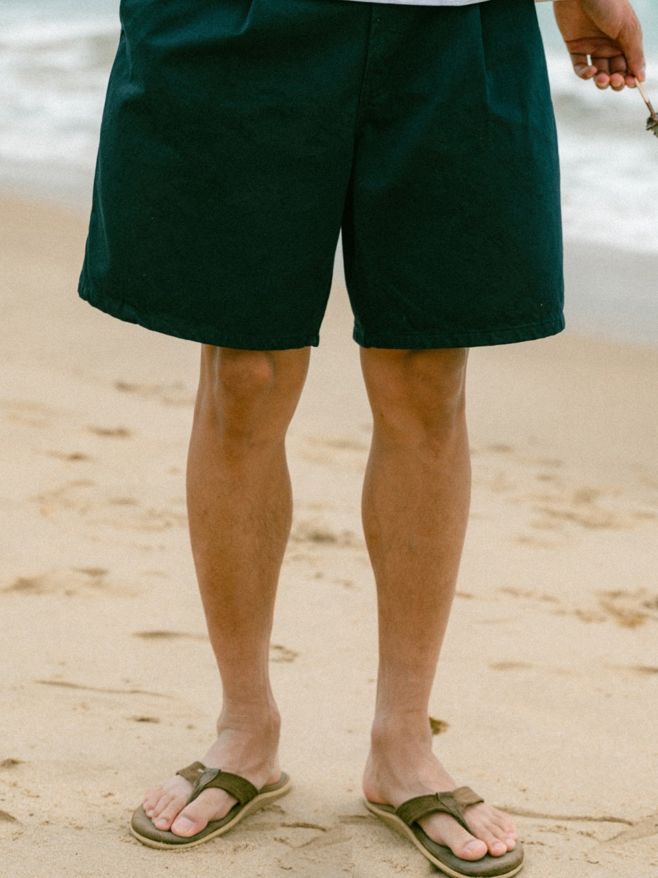 Sea&Sun Washed Pin-tuck Shorts (Navy)