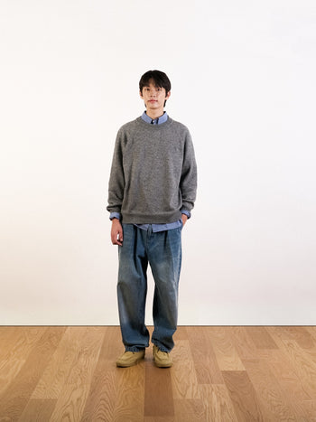 Yak Wool Crewneck Sweater - Gray | A3 (XL)