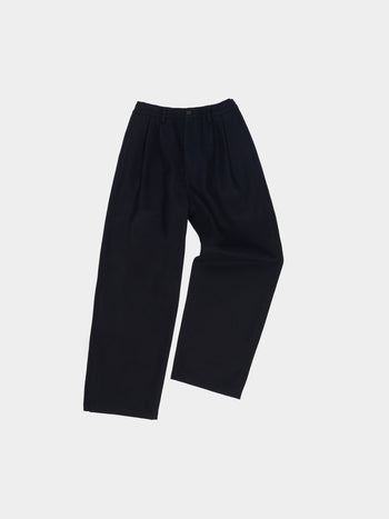 City Wool Pin-tuck Trouser - Navy | A1 (M)