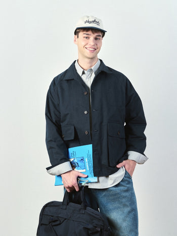 City Worker French Jacket (Khaki Gray)