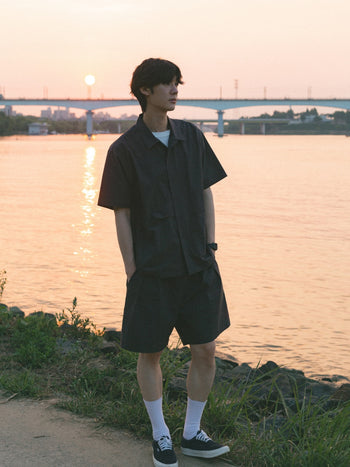 City Summer Light Banding Shorts (Navy)
