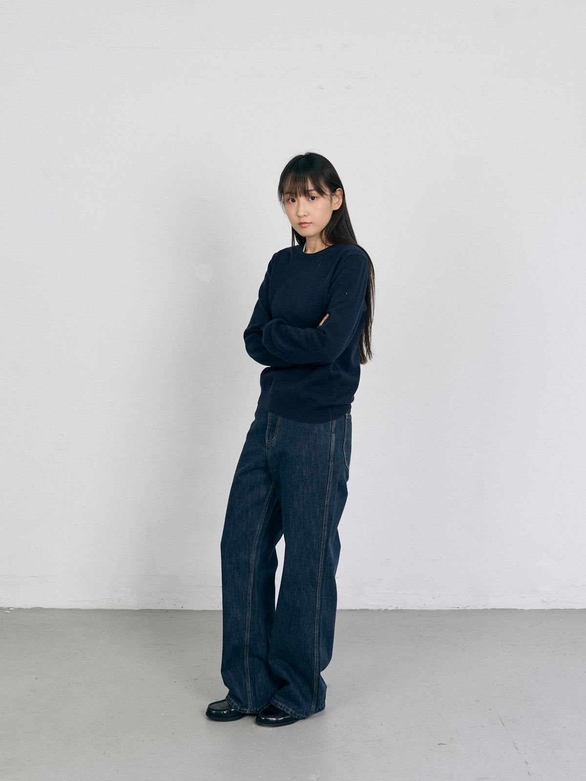 One Washed Denim Pants (Denim Blue)