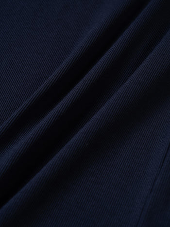 U-neck Sleeveless Top (Navy)