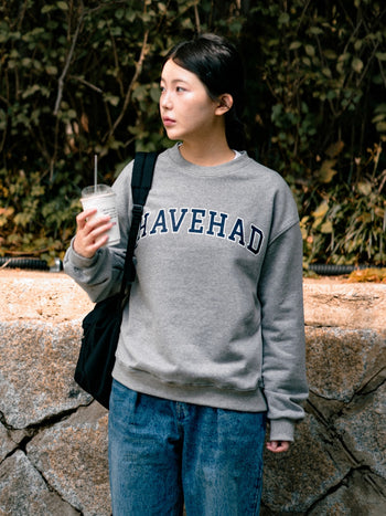 Classic Slab Logo Sweatshirts (Navy)