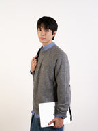 Yak Wool Crewneck Sweater (Navy)