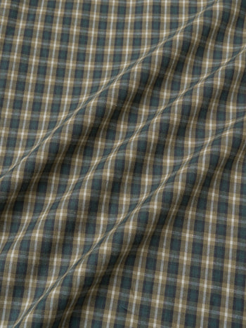 Classic Check Western Shirts (Olive Green)