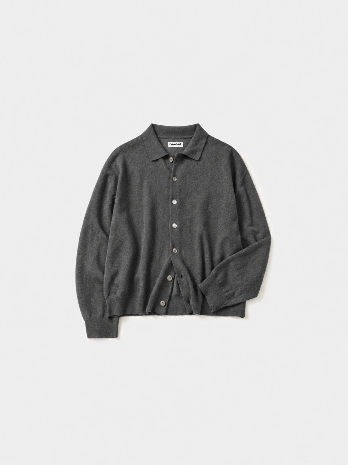 Daily Wool Collar Cardigan (Gray)