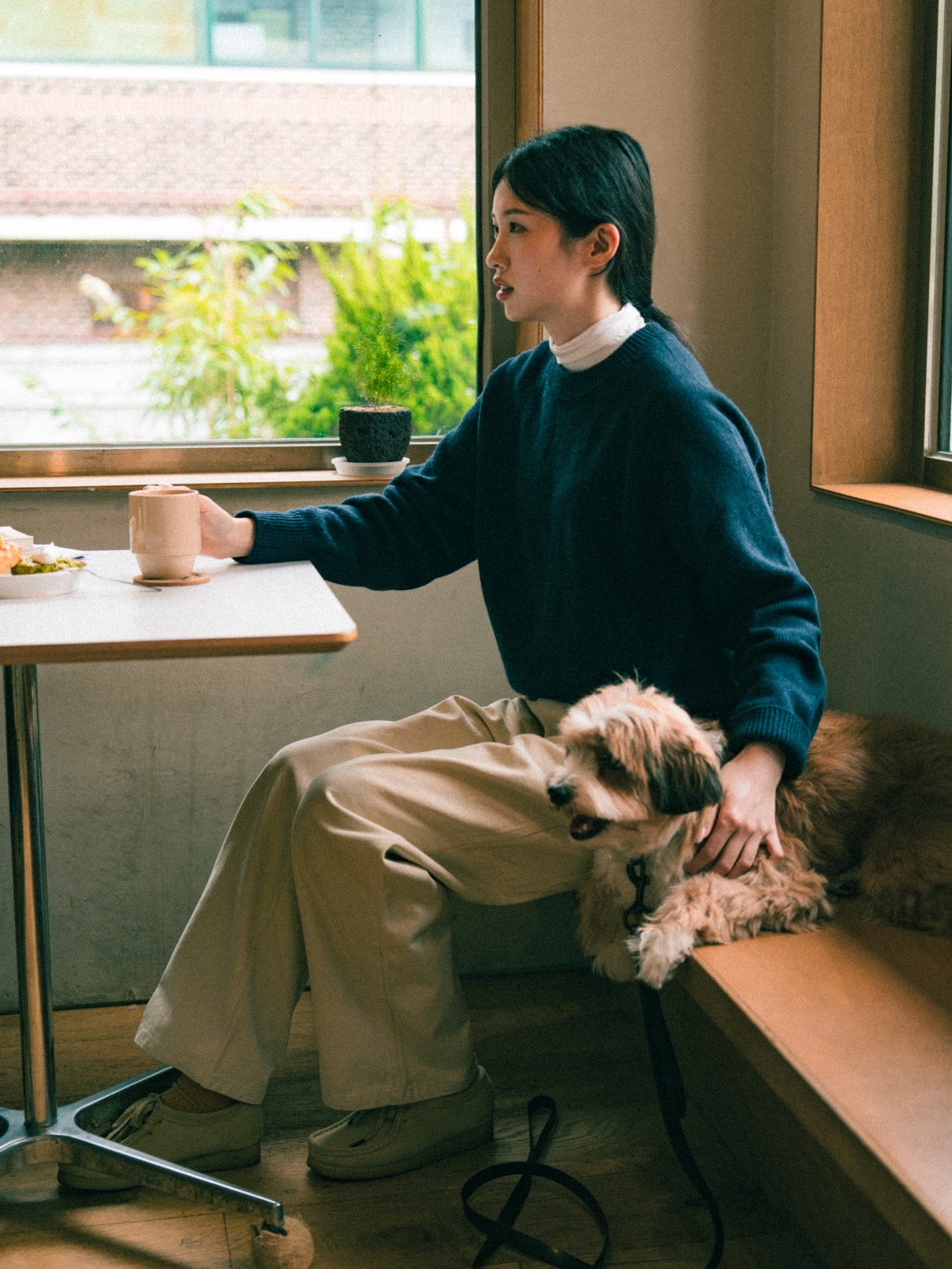 Yak Wool Crewneck Sweater (Gray)