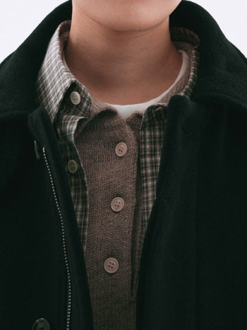 City Wool Half Coat (Navy)