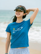 Sea&Sun Graphic Washed Cap (Brown)