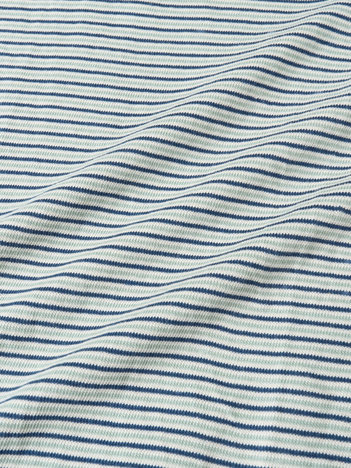 Double Stripe String Tee (Blue Green)