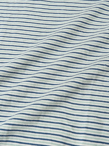 Double Stripe String Tee (Blue Green)
