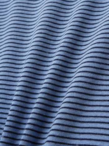Classic Stripe Tee (Light Blue)