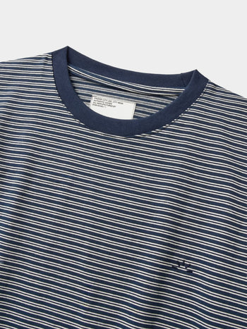 Relaxed Half Stripe String Tee (Stripe Navy)