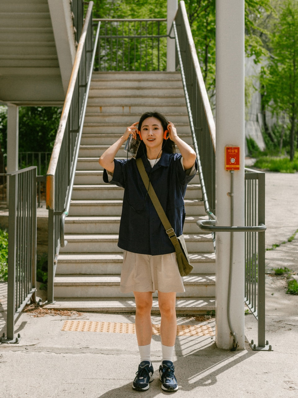 City Summer Light Banding Shorts (Beige)