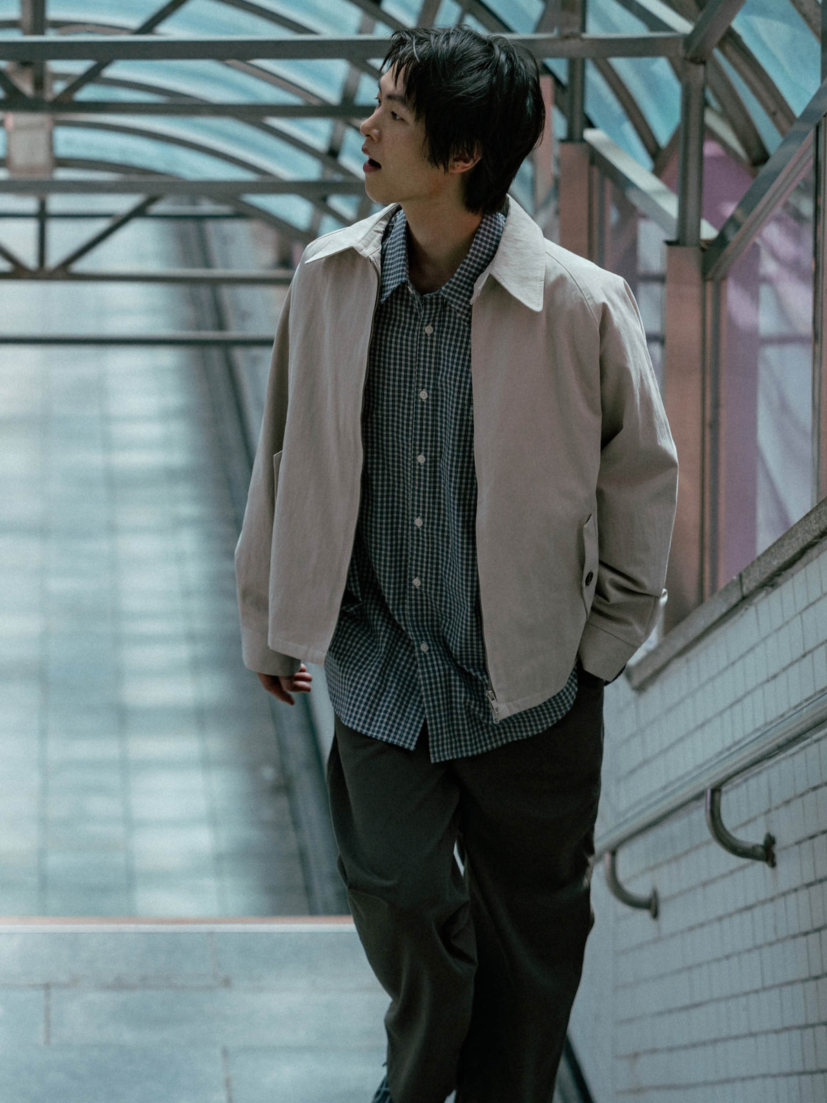 Everyday Classic Check Shirts (Navy)