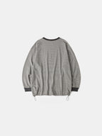 Double Stripe String Tee (Charcoal)