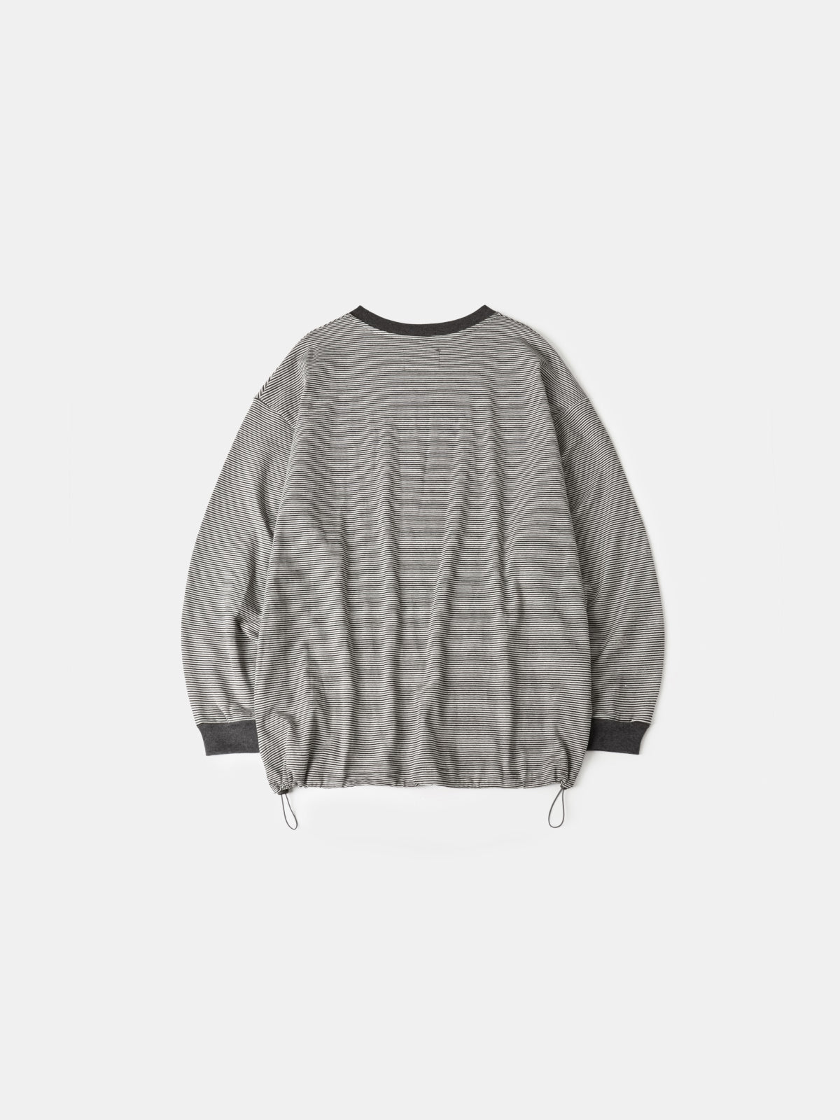 Double Stripe String Tee (Charcoal)