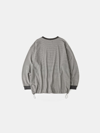 Double Stripe String Tee (Charcoal)