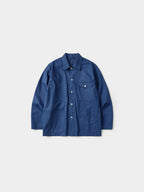 Twill Cotton Chore Jacket (Blue)