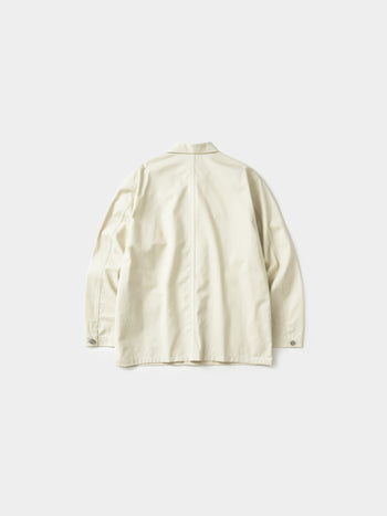 Twill Cotton Chore Jacket (Ecru)