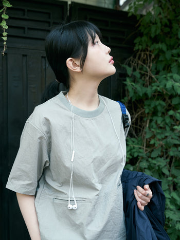 Pocket Volume String Half Tee - Charcoal | A3 (XL)