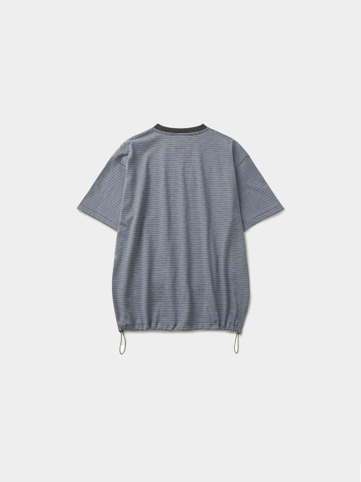 Relaxed Half Stripe String Tee (Stripe Charcoal)