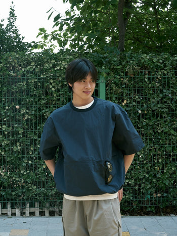 Pocket Volume String Half Tee - Navy | A1 (M)