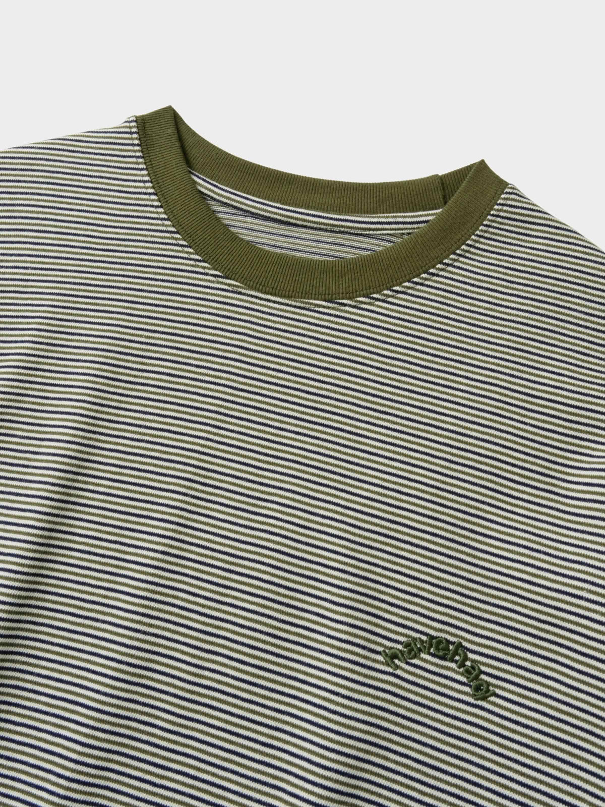 Double Stripe String Tee (Khaki)